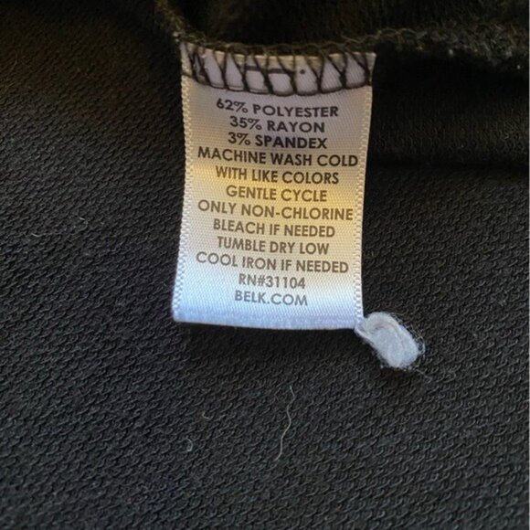 New Directions Studio Women's Black Long Sleeve Side Slit Knit Top Size XL - Picture 7 of 7